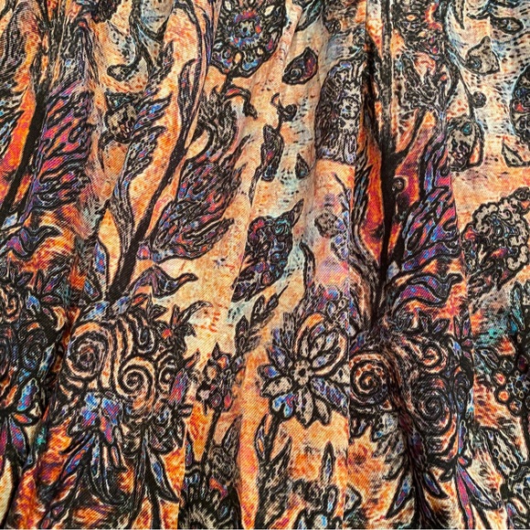 Peruvian Connection Hilldale Pleated Full Layered Skirt Size 4 - Picture 6 of 6